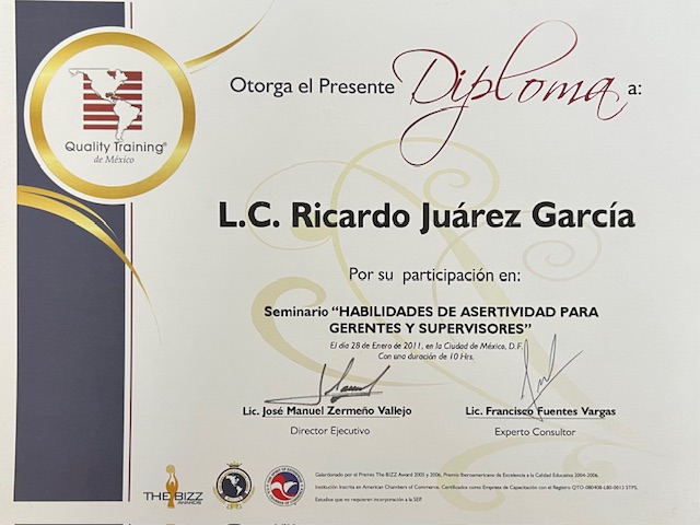 Diploma — Habilidades de Asertividad